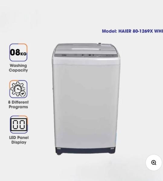 HAIER 8KG AUTOMATIC TOP LOAD WASHING MACHINE Model HWM80-1269X