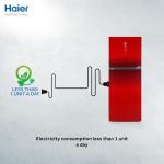 Haier HRF-438 IDBA/IDRA Smart Inverter Refrigerator – 16 Cu. Ft. | Red & Black | Latest 2025 Model